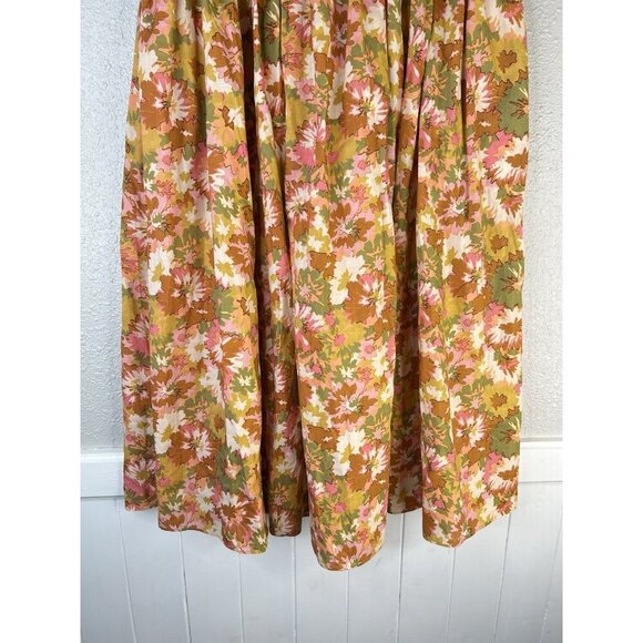 Zimmermann Twist Waist Skirt In Colorful Floral Midi Size 1 | US 6 - Picture 6 of 13